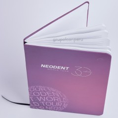 Libreta tapa dura personalizada.