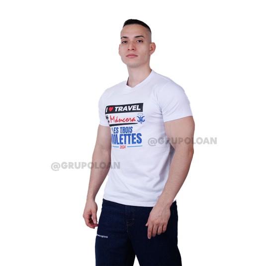 Polo cuello redondo manga corta