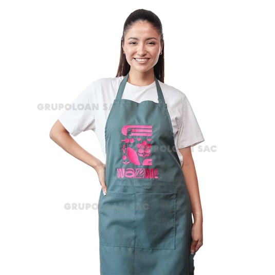 Mandil en Drill o Casimir | Mandil Publicitario con Logo