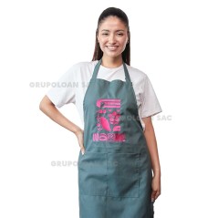 Mandil en Drill o Casimir | Mandil Publicitario con Logo