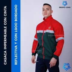 Casacas con Cinta Reflectiva | Casacas Publicitarias | Casacas logo
